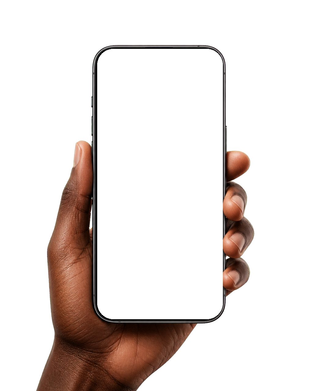 Modern phone held in hand